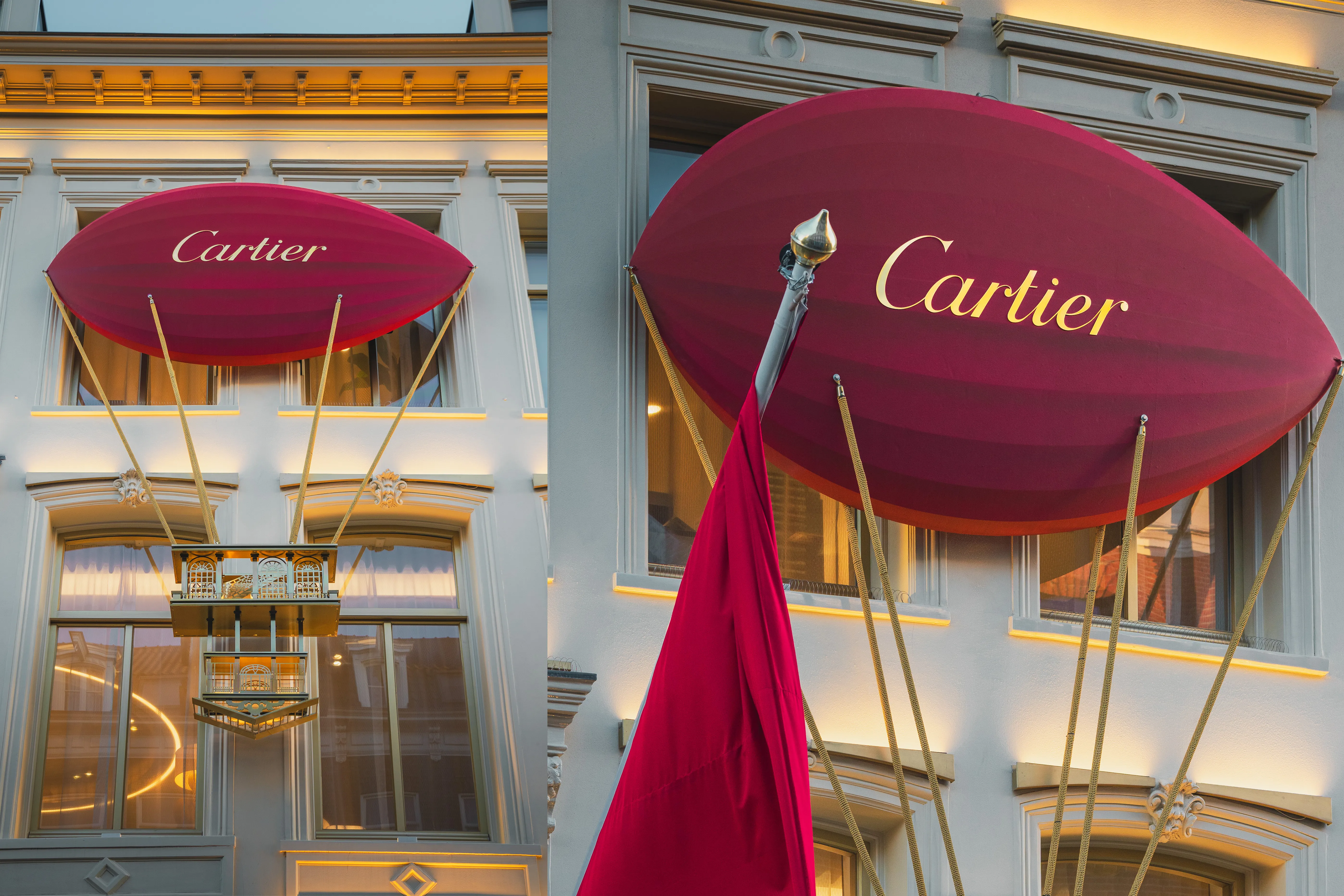 Unique facade decoration for Cartier