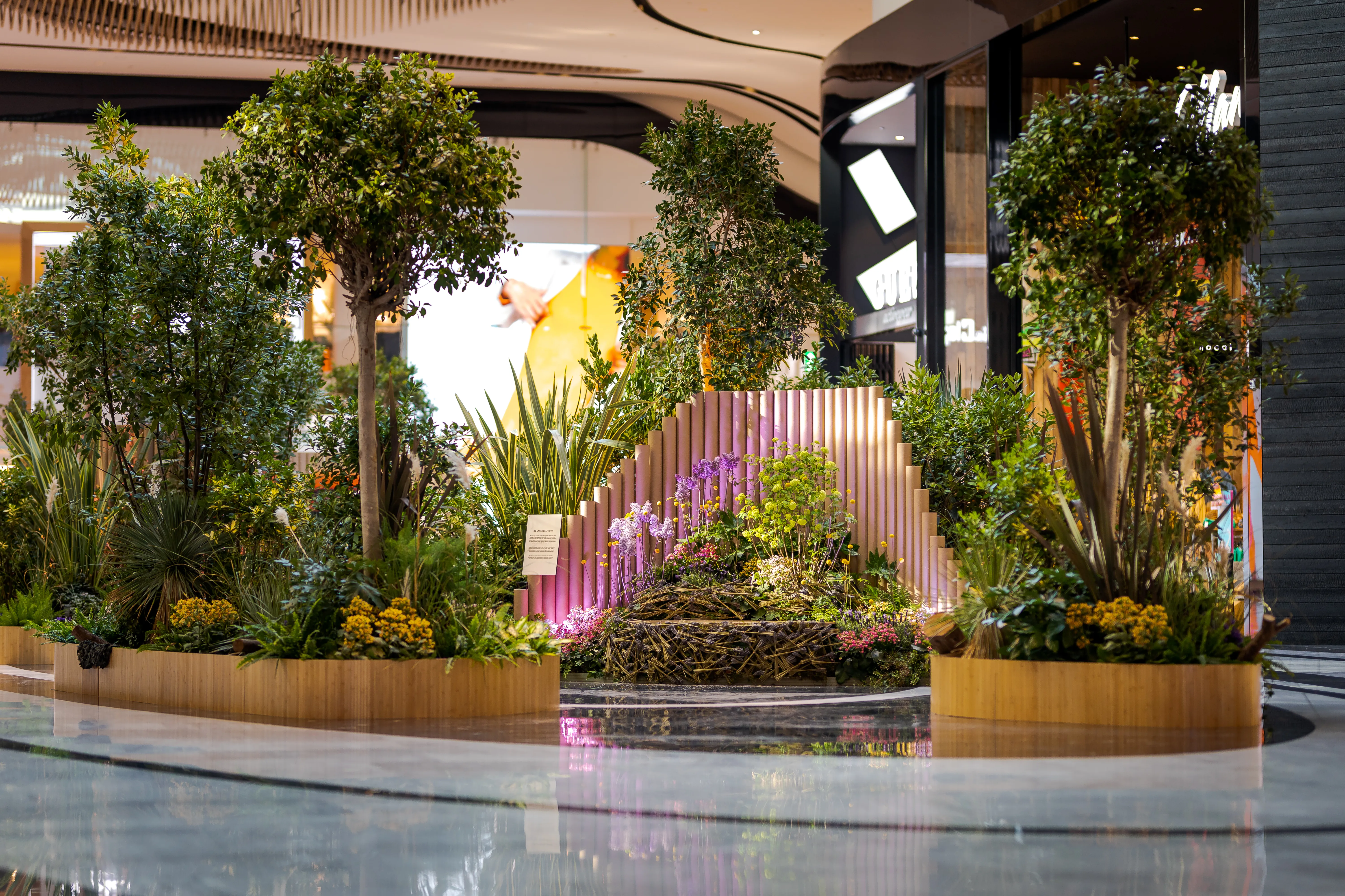 A circular pop-up experience for Westfield's anniversary