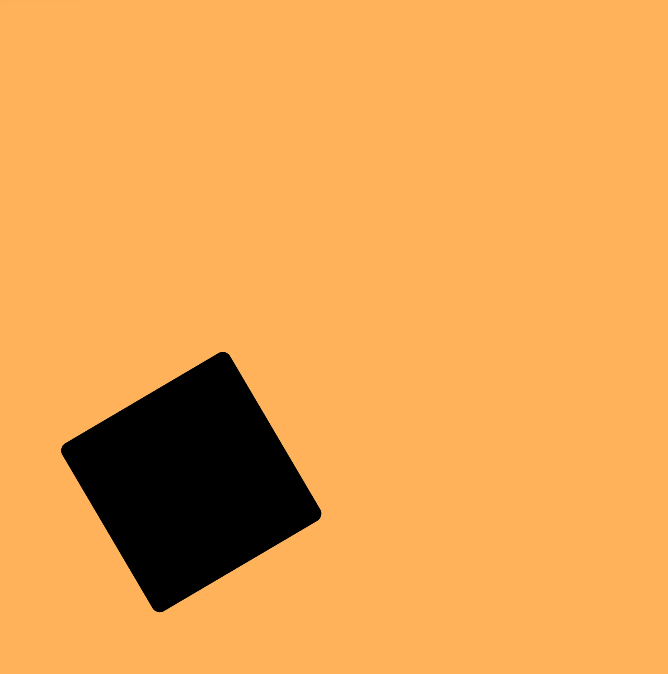 coloured decorative shape