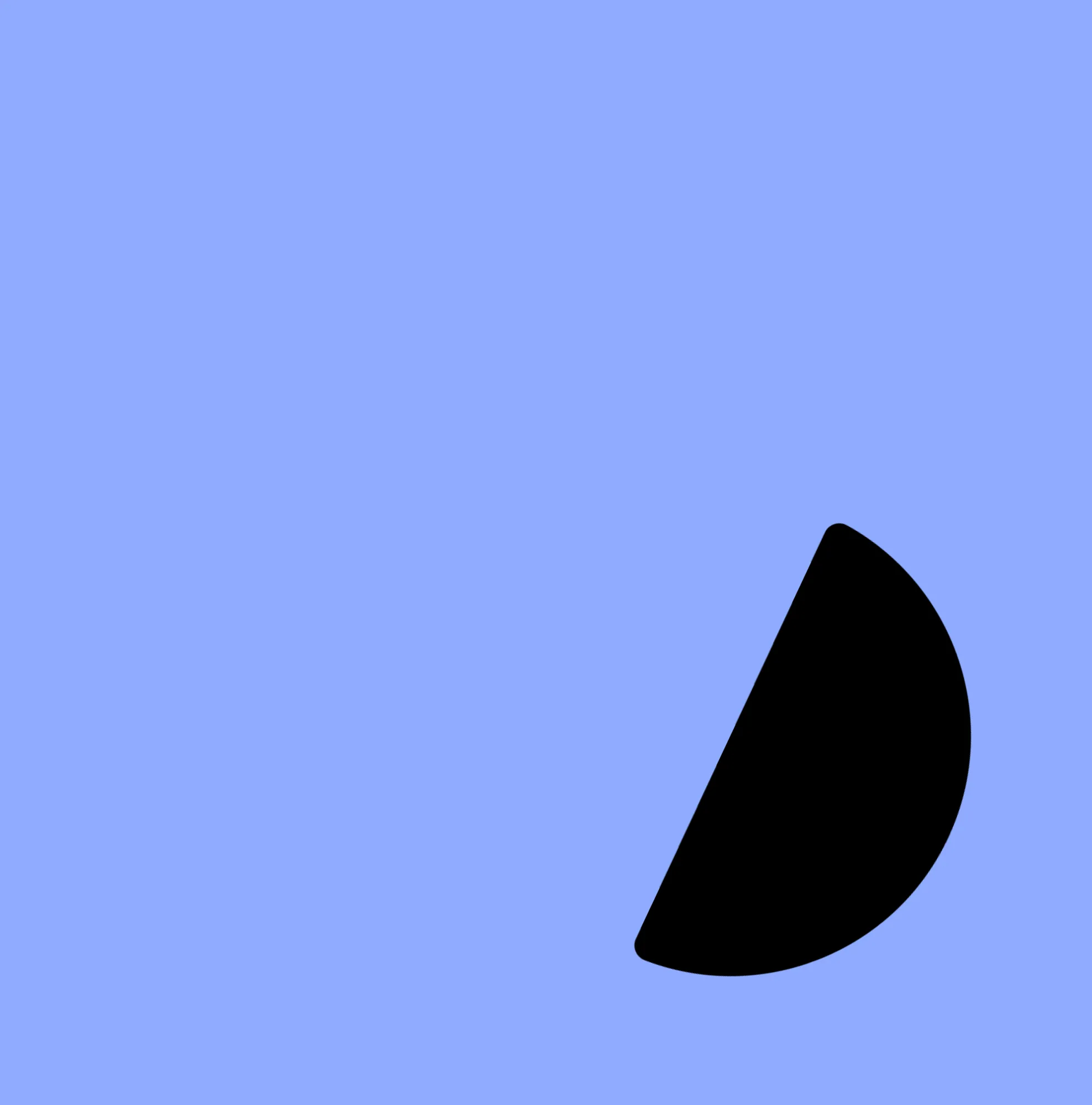 coloured decorative shape